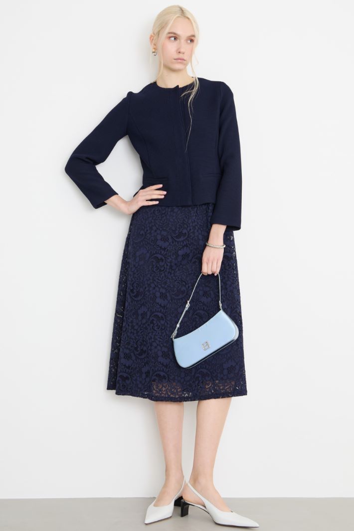 Fitted basketweave jacket Intrend