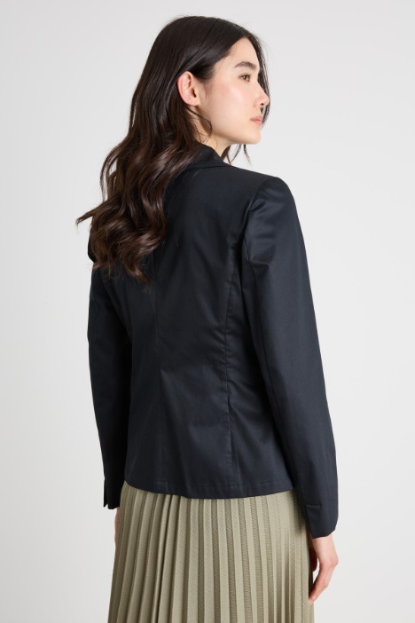 Blazer aderente con stampa geometrica