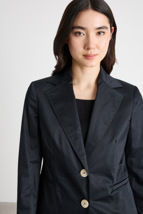 Blazer aderente con stampa geometrica