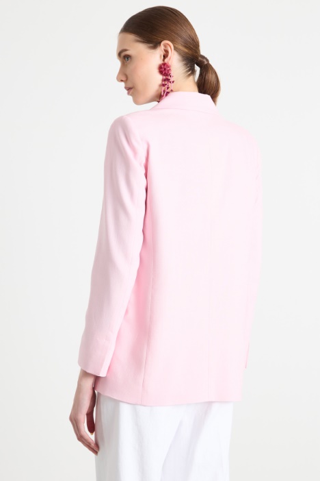 Blazer oversize in stuoia