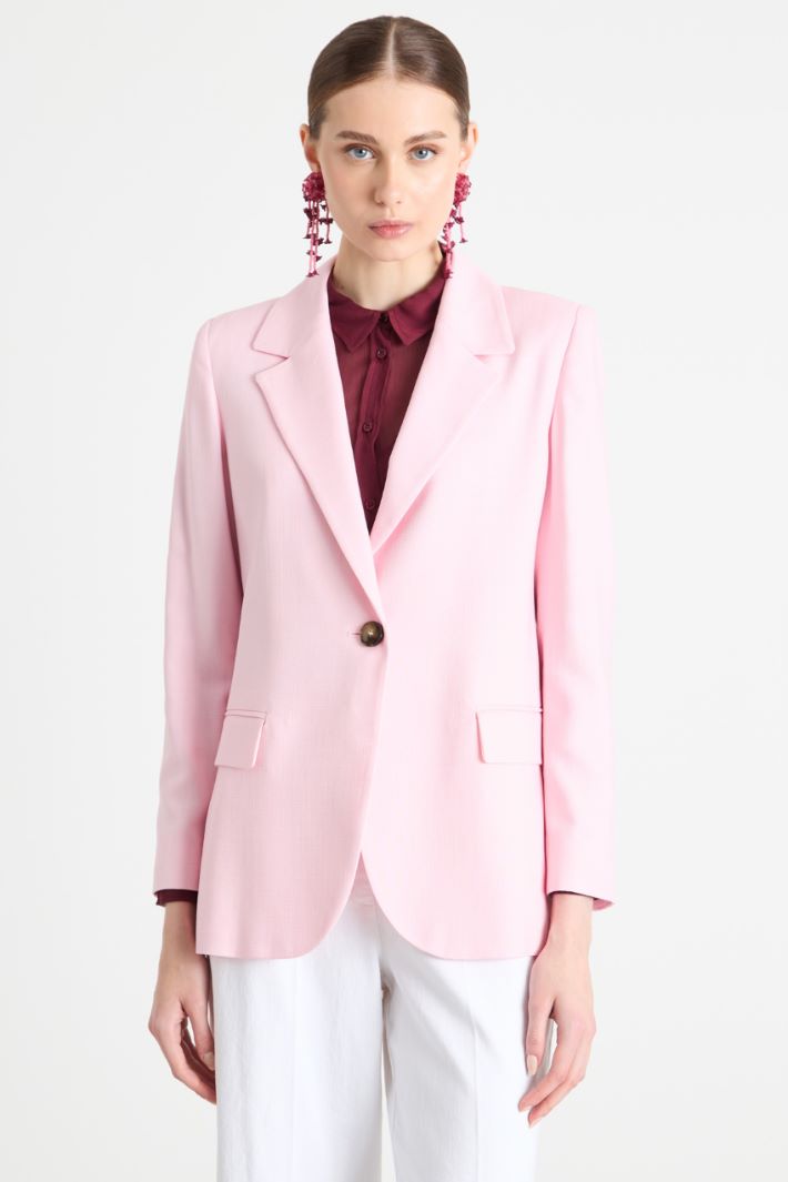 Oversized basketweave blazer Intrend - 2