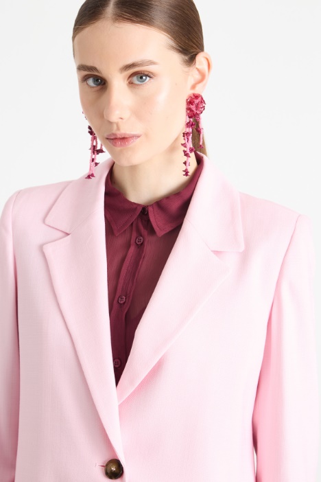 Blazer oversize in stuoia