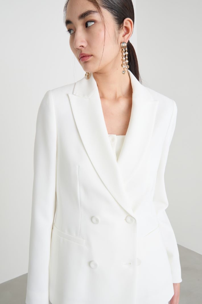 Double-breasted blazer with covered buttons Intrend - 3