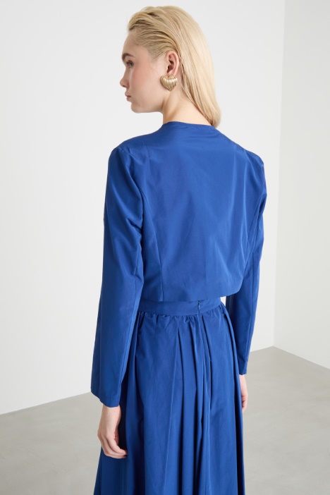 Bolero open-front in taffettà