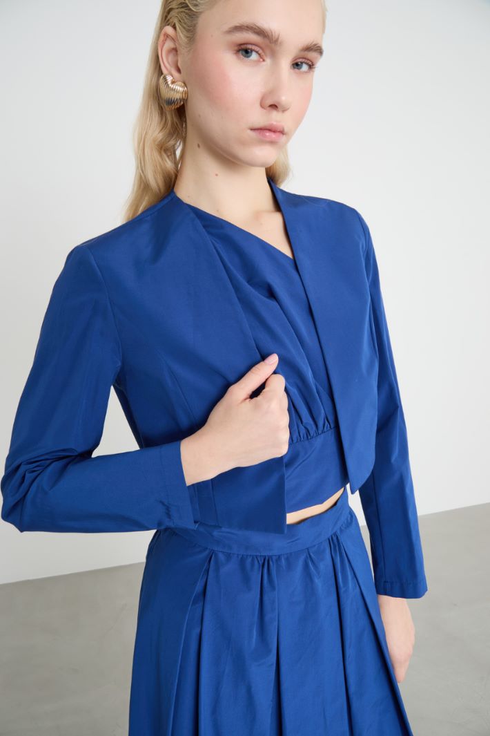 Bolero abierto de tafetán Intrend - 3