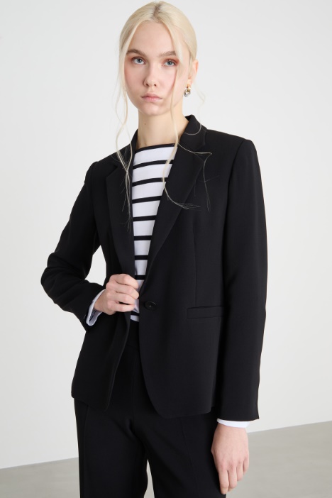 Single-breasted cady blazer Intrend
