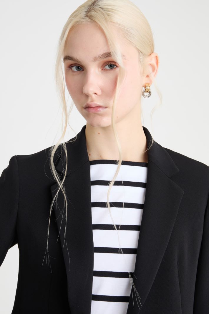 Single-breasted cady blazer Intrend - 3