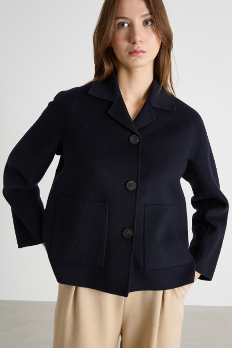 Giacca monopetto con tasche applicate