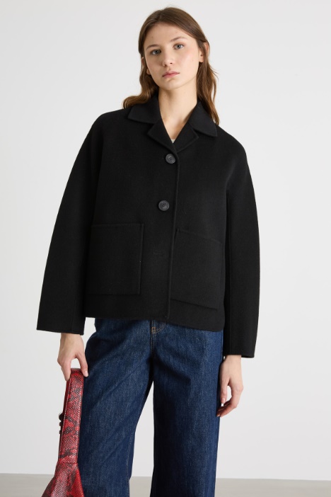 Giacca monopetto con tasche applicate