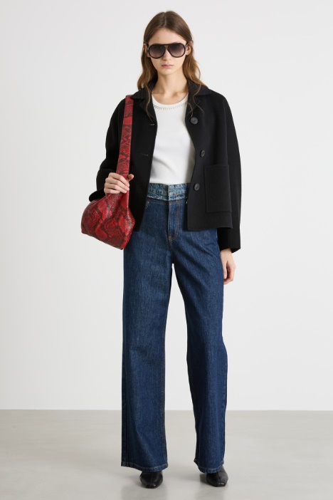 Single-breasted jacket with patch pockets Intrend