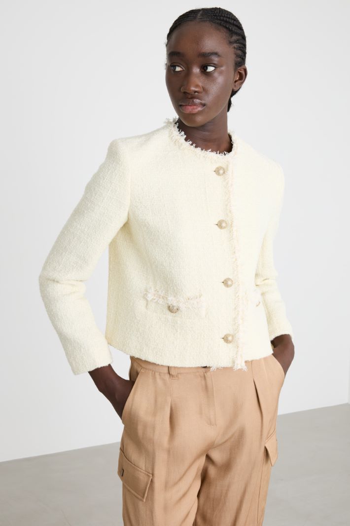 Giacca con profili sfrangiati Intrend - 2