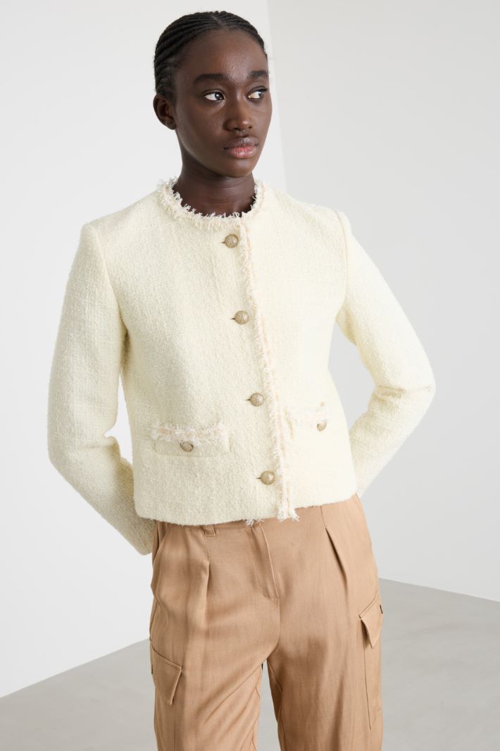 Giacca con profili sfrangiati Intrend - 3