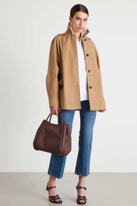 Water-repellent gabardine jacket Intrend