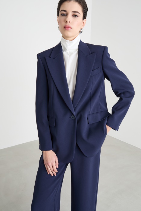 Single-breasted cady blazer Intrend