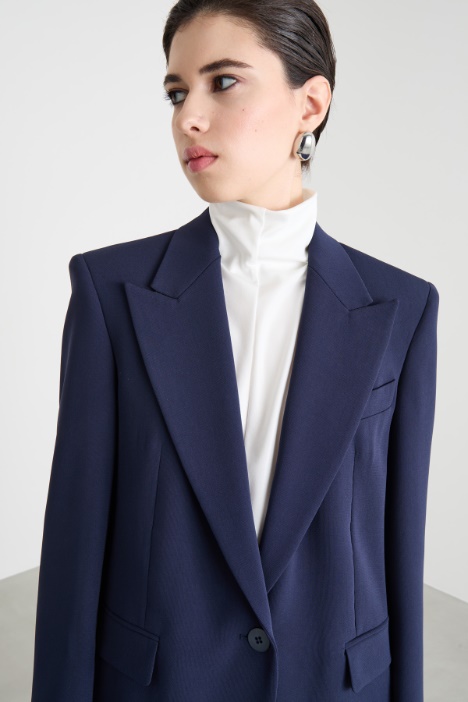 Blazer monopetto in cady