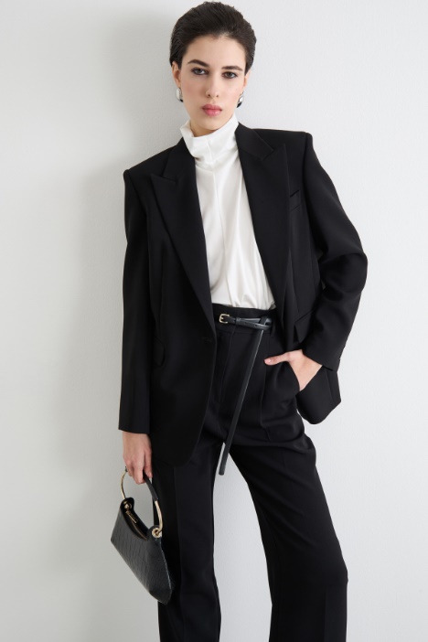 Single-breasted cady blazer Intrend