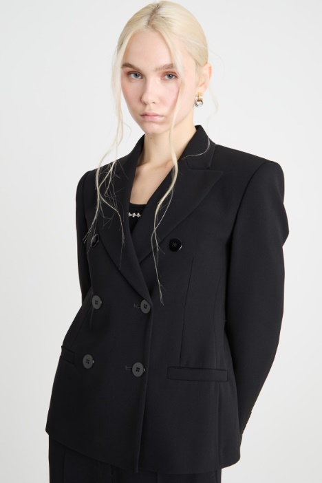 Double-breasted cady blazer Intrend