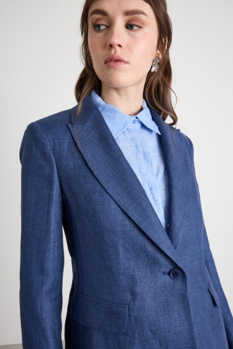 Blazer sfiancato con bottone singolo