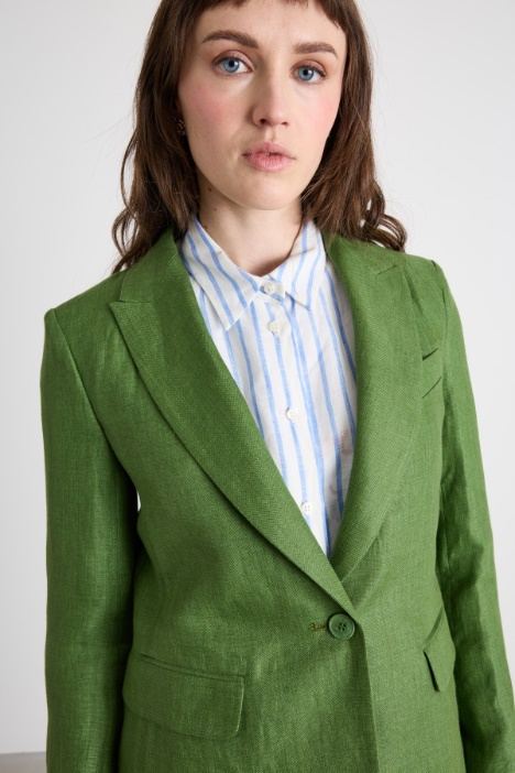 Blazer sfiancato con bottone singolo