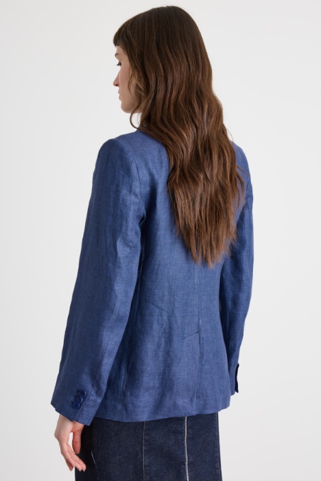 Blazer doppiopetto in tela