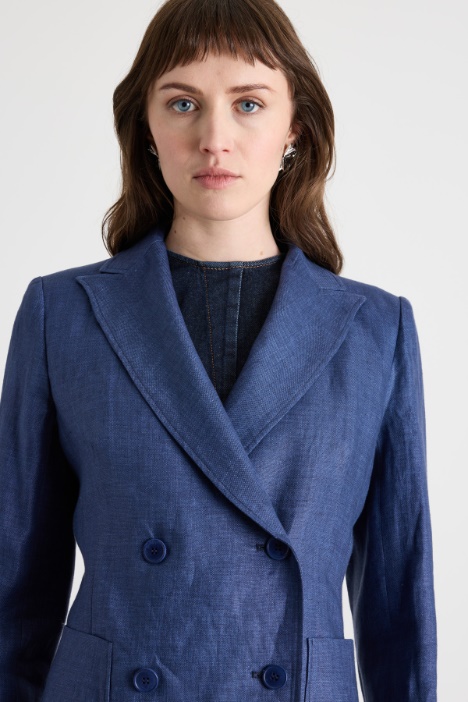 Blazer doppiopetto in tela