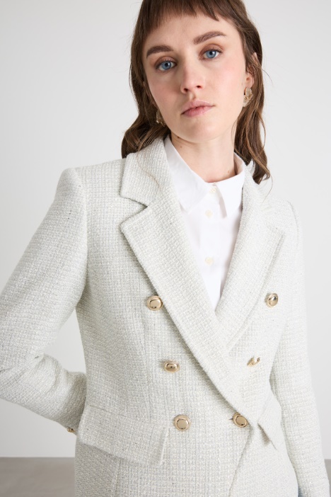 Giacca doppiopetto in stuoia