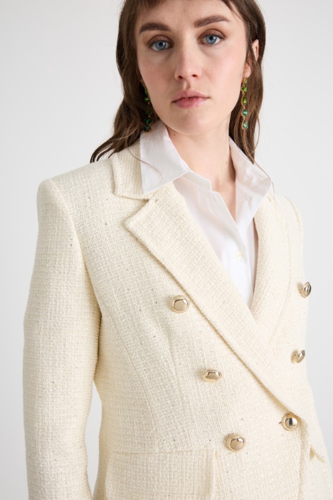 Giacca doppiopetto in stuoia