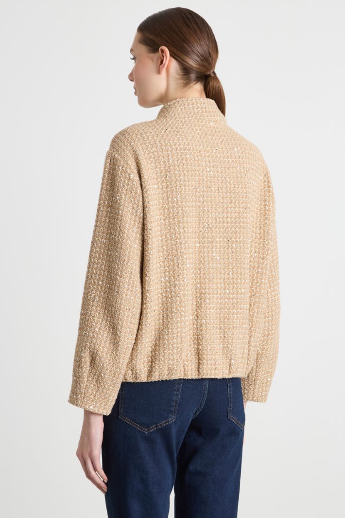 Sequinned bomber jacket Intrend - 4