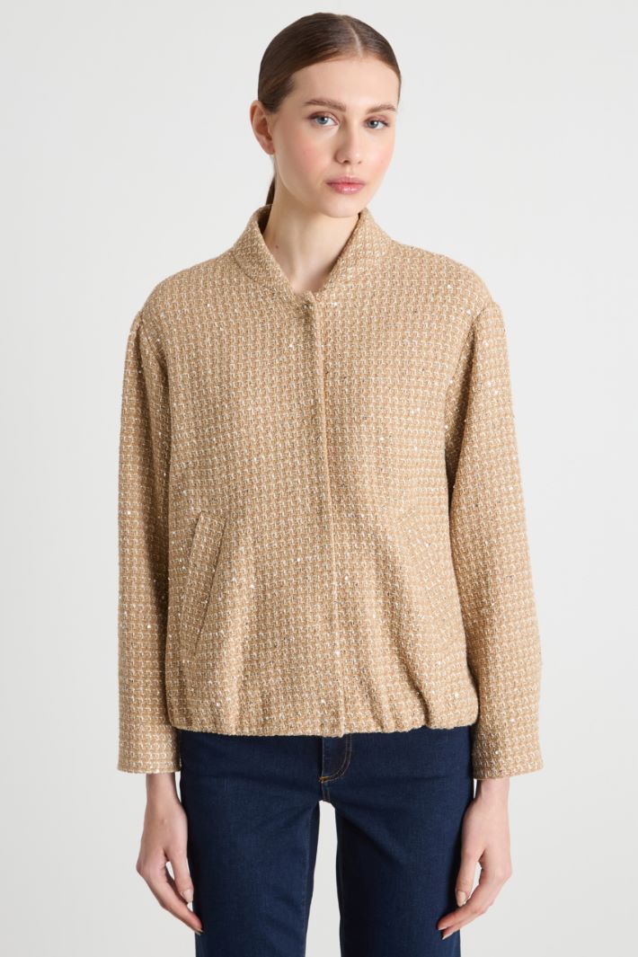 Sequinned bomber jacket Intrend - 2