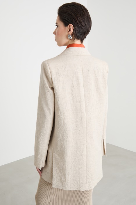 Blazer lungo in tela