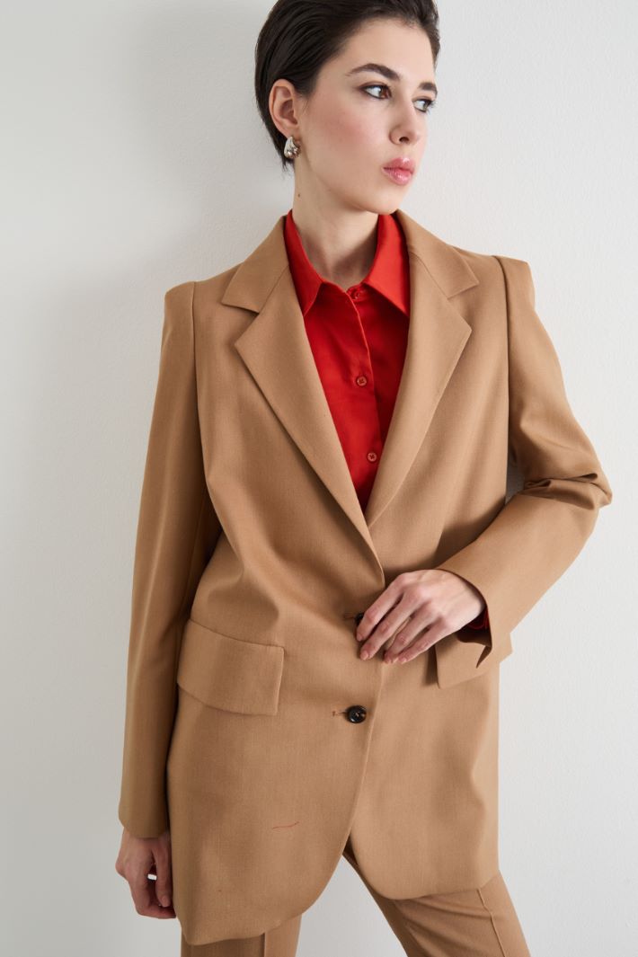 Longline single-breasted blazer Intrend - 2