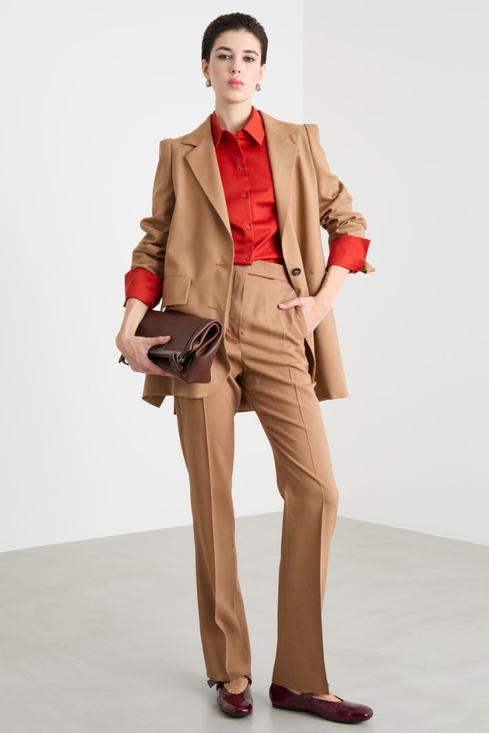 Longline single-breasted blazer Intrend