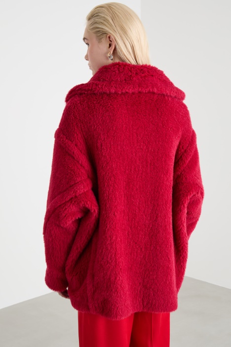 Cappotto in tessuto morbido e caldo