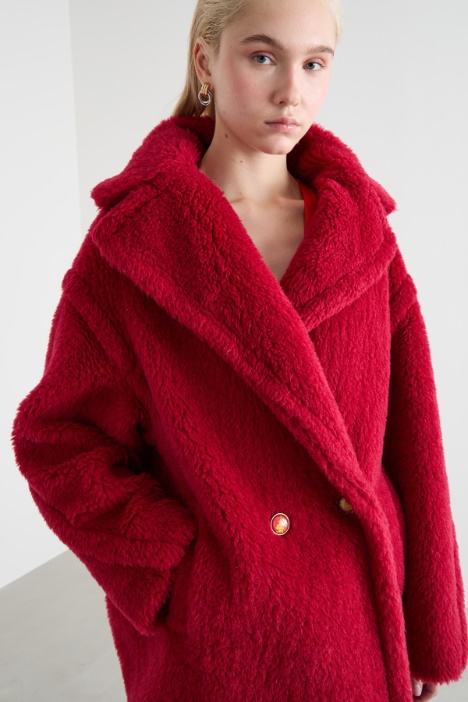 Cappotto in tessuto morbido e caldo