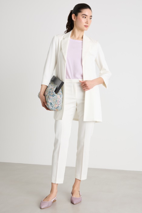 A-line faille coat Intrend