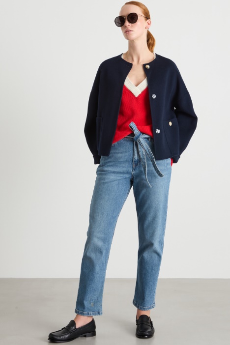 Round neck jacket Intrend