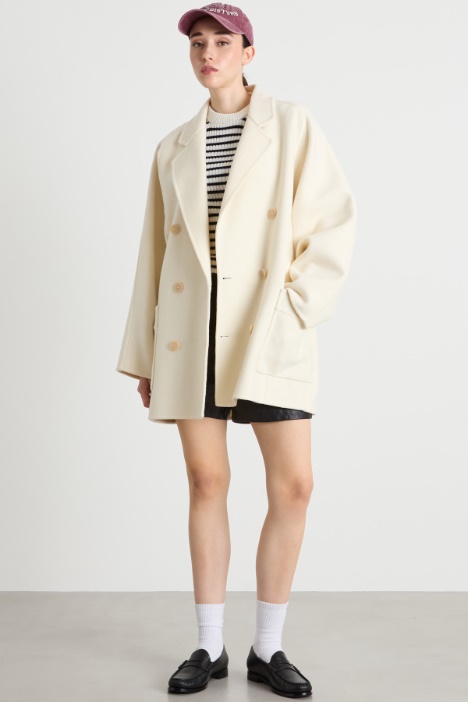 Short cocoon coat Intrend