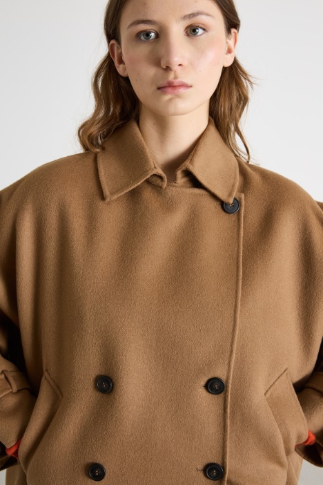 Cappotto corto in tessuto doppio