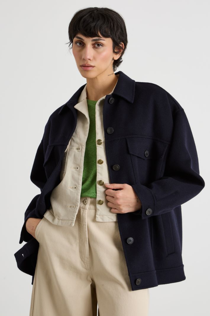 Oversized double-faced wool coat Intrend - 2