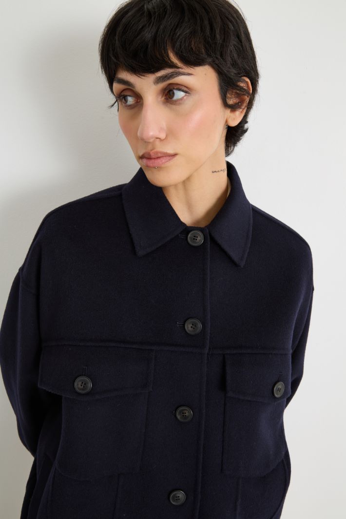 Oversized double-faced wool coat Intrend - 3