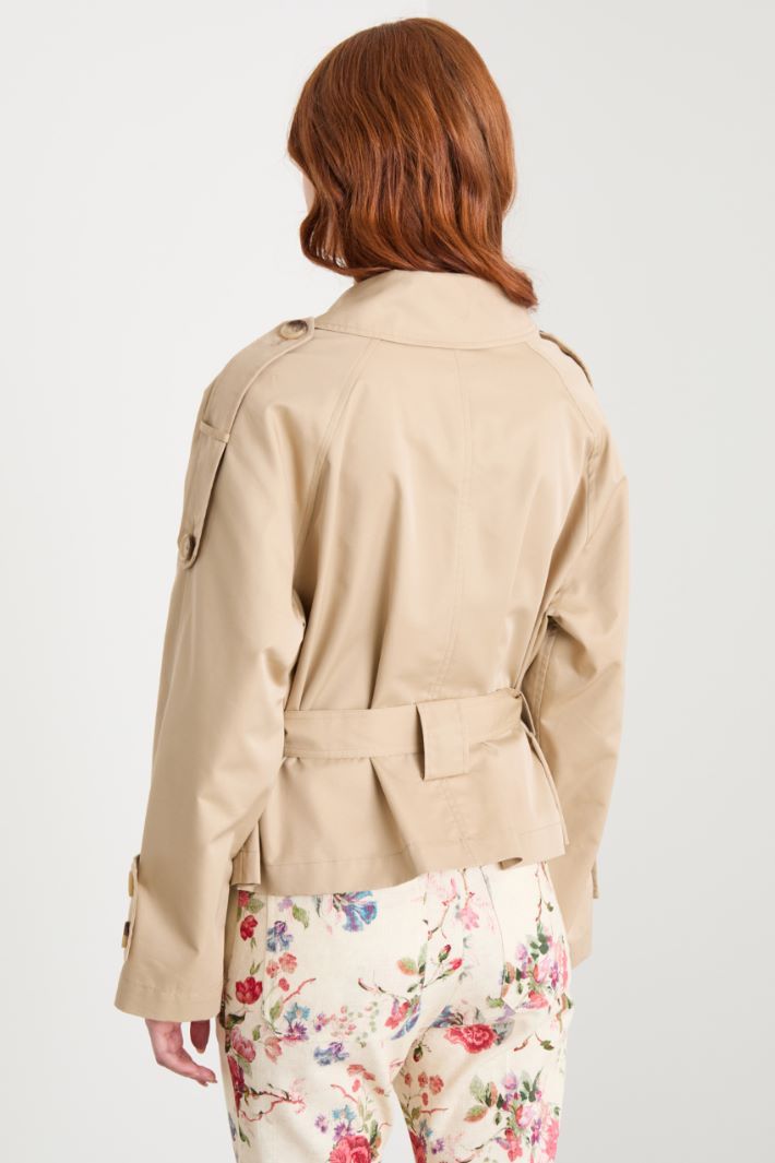 Trench crop doppiopetto Intrend - 4
