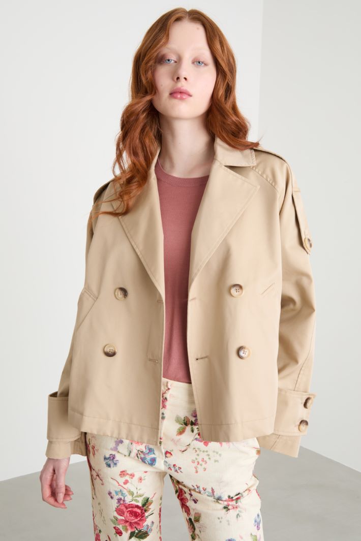 Trench crop doppiopetto Intrend - 2