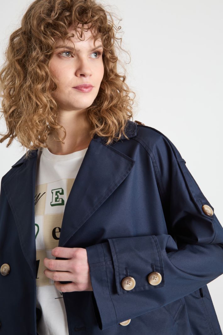 Trench crop doppiopetto Intrend - 3