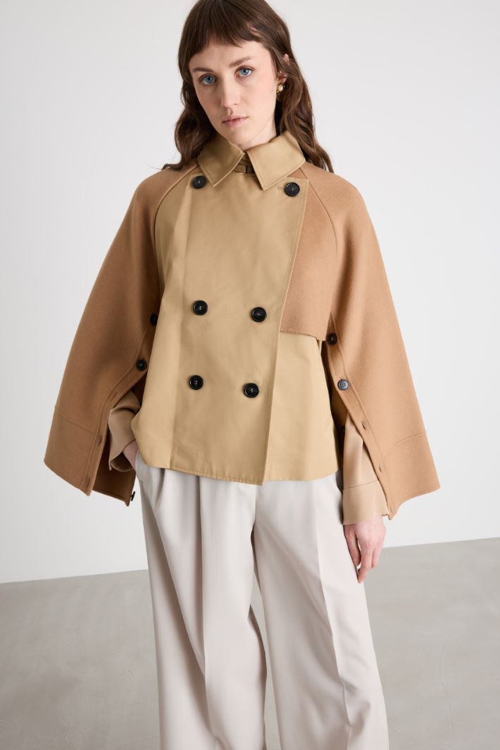 Trench doppiopetto in gabardina antigoccia Intrend - 2