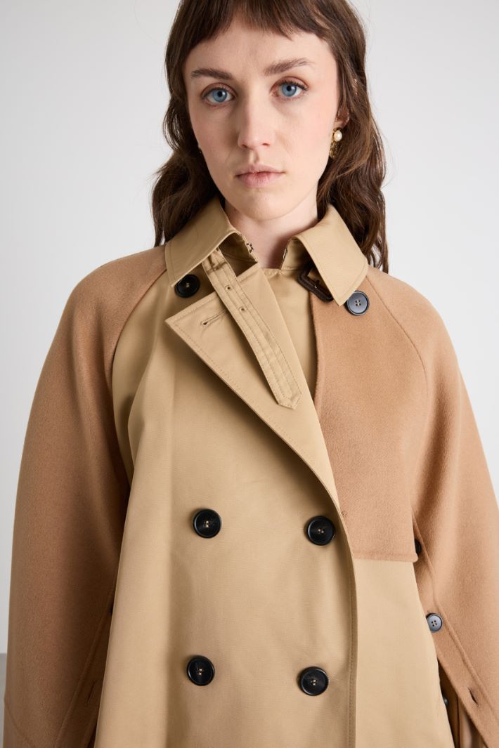 Trench doppiopetto in gabardina antigoccia Intrend - 3