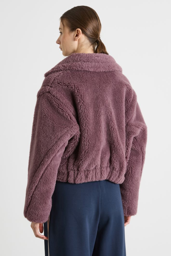 Short coat in soft, warm fabric Intrend - 4