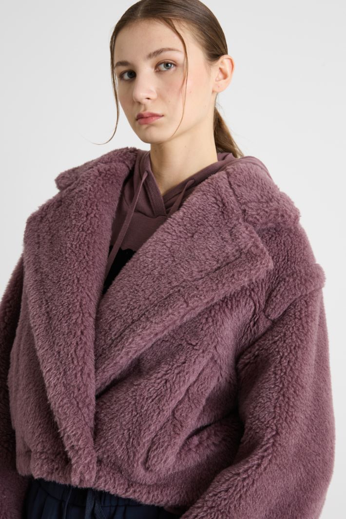 Short coat in soft, warm fabric Intrend - 2