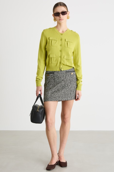 Tweed miniskirt Intrend