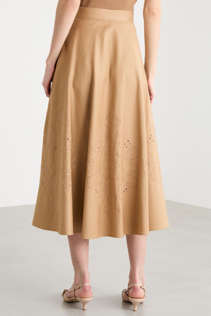Broderie Anglaise Skirt Intrend - 4