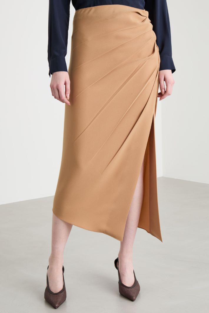 Asymmetric sablé skirt Intrend - 2